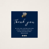 Carte de Soin Bijoux Merci moderne avec logo (Devant)