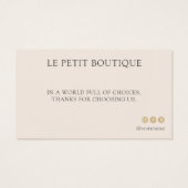 Carte de soin de vêtements Blush Instructions modi (Dos)