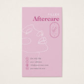 Carte de soins après injection de produit de combl (Devant)