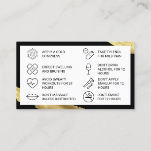 Carte de soins de fin de remplissage rose