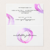 Carte de soins de fin de semaine de salon rose (Extérieur déplié)