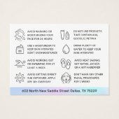 Carte de soins post-traitement Holographique BB (Dos)