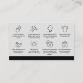 Carte de soins postérieurs à épilation holographiq (Dos)