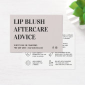 Carte de soins postérieurs à la lèvre moelleuse Cr (Bureau)