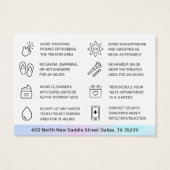 Carte de soins postérieurs à la teinte de sourcils (Dos)