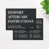 Carte de soins postérieurs à l'injection DYSPORT n (Bureau)