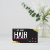 Carte de soins postérieurs aux cheveux roses (Debout devant)