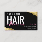 Carte de soins postérieurs aux cheveux roses (Devant)