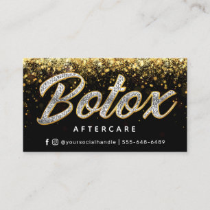 Carte de soins postérieurs Botox Gold Parties scin