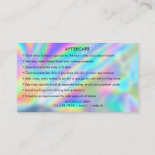 Carte de soins postérieurs Faux Holographic Foil (Dos)