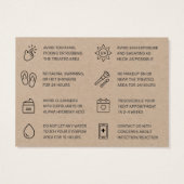 Carte de soins postérieurs Kraft Brow Tint Premium (Dos)