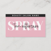 Carte de soins postérieurs moderne et modifiable à (Devant)