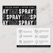 Carte de soins postérieurs moderne et modifiable à (Devant / Derrière)