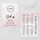 Carte de soins postérieurs Pink Gold Custom Logo (Devant / Derrière)