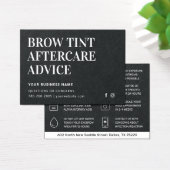 Carte de soins postérieurs Premium Black Brow Tint (Bureau)
