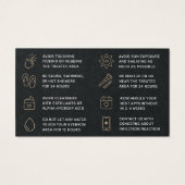 Carte de soins postérieurs Premium Black Luxury He (Dos)