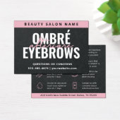 Carte de soins postérieurs Premium Black Ombre Pow (Bureau)