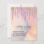 Carte de soins pour bijoux Holographic Parties sci (Dos)