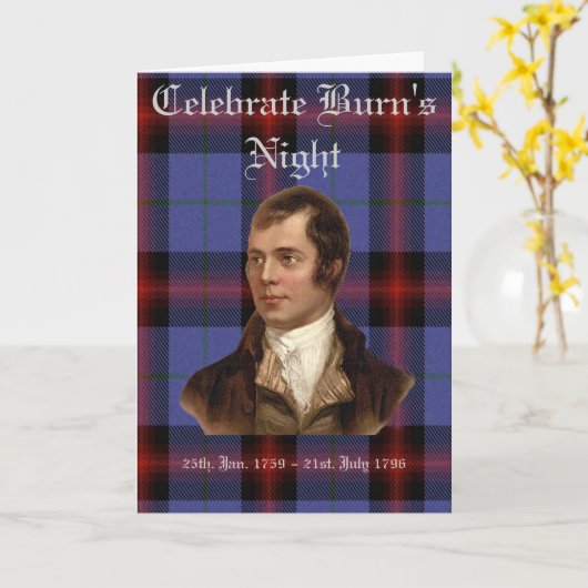 CARTE DE SOIRÉE DE BURN (Fleur jaune)