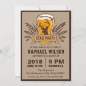 Carte de soirée d'enterrement de vie de garçon en  (Devant)