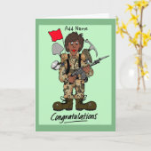 Carte de soldat féminine qualifiée (Fleur jaune)