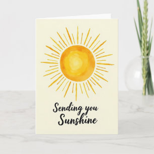 Carte de Soleil Radieux Joyeux