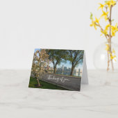 Carte de solidarité à vélo à vélo vers le bas (Fleur jaune)