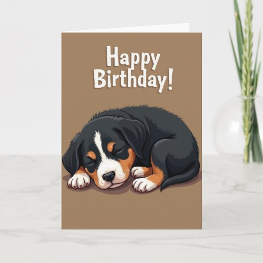 Carte de Sommeil de Chiot Mignon (Devant)
