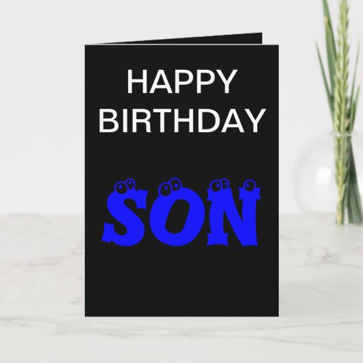 CARTE DE SON BIRTHDAY (Devant)