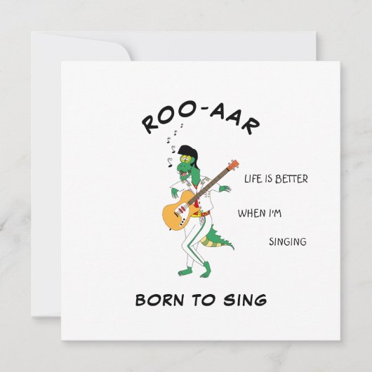 Carte de son Soundwave Singer Masqué Dino pour Ami (Devant)