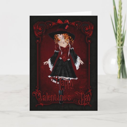 Carte de sorcière Dark Valentine's Day (Devant)