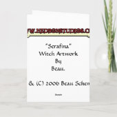 Carte de sorcière de "Serafina" (Dos)