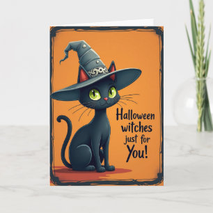 Carte de sorcières d'Halloween pour vous