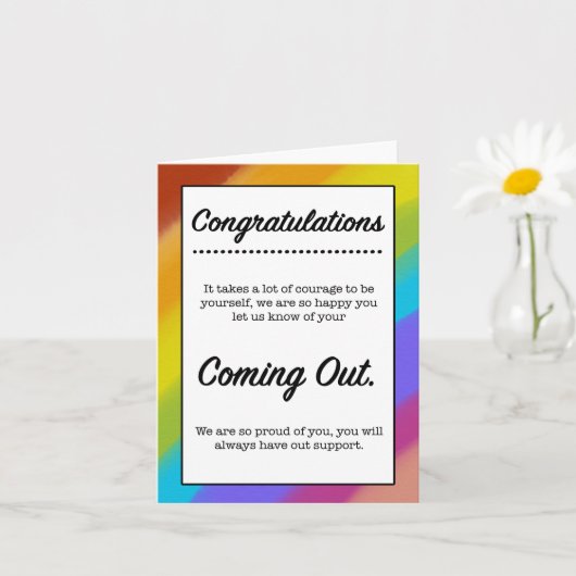 Carte de sortie LGBT (Petite plante)