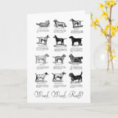CARTE DE SOUHAIT CLASSIQUE DE CHIEN TERRIER (Fleur jaune)