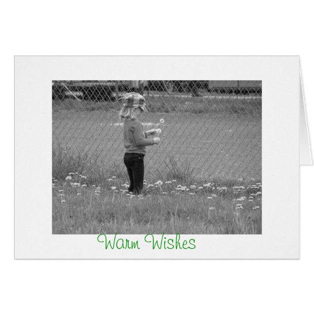 Carte de souhaits chauds (Devant horizontal)