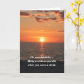 Carte de souhaits d'anniversaire (Fleur jaune)