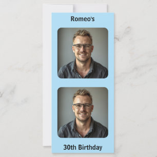 Carte de souhaits d'anniversaire bleu