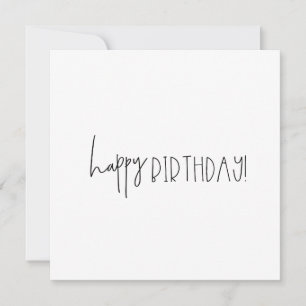 Carte de souhaits d'anniversaire tout simplement s