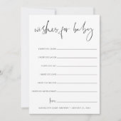 Carte de souhaits et de prédictions pour Baby show (Devant)