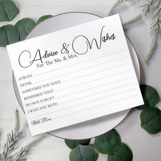 Carte de souhaits minimaux simples conseils de Mar