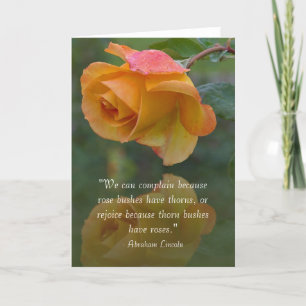 Carte de soumission Lincoln Inspirational roses et