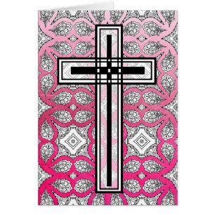 Carte de soumission religieuse Cross Easter