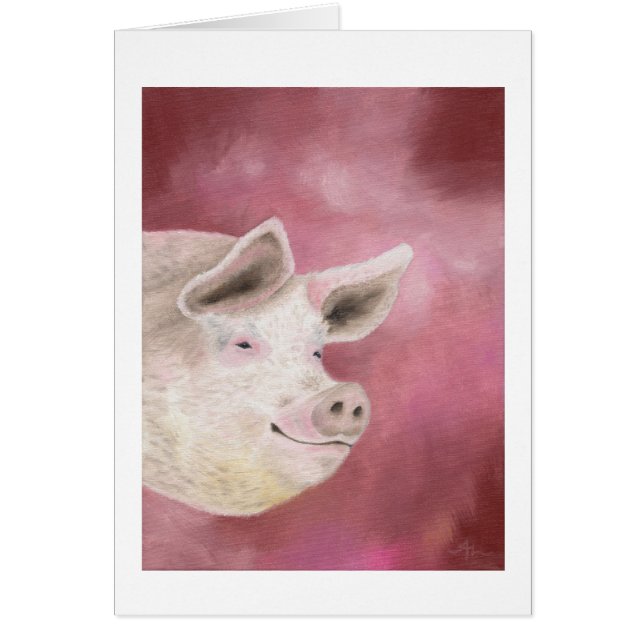Carte de sourire de porc (Devant)