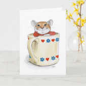 Carte de souris à café Mug (Fleur jaune)