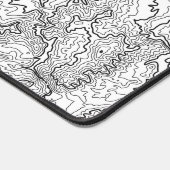 Carte de souris topographique blanc long grand gra (Coin)