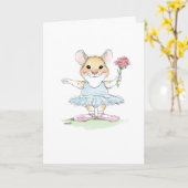 Carte de souris Tutu Cute Ballet (Fleur jaune)