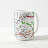 Carte de souterrain de New York tasse blanche (Devant droit)
