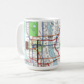 Carte de souterrain de New York tasse blanche (Devant gauche)
