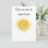 Carte de soutien (Debout devant)